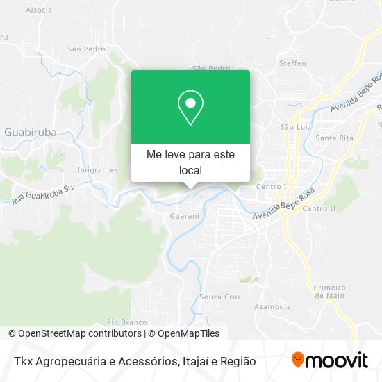 Tkx Agropecuária e Acessórios mapa