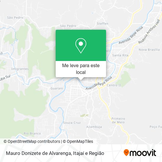 Mauro Donizete de Alvarenga mapa