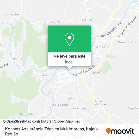 Konsert Assistência Técnica Multimarcas mapa