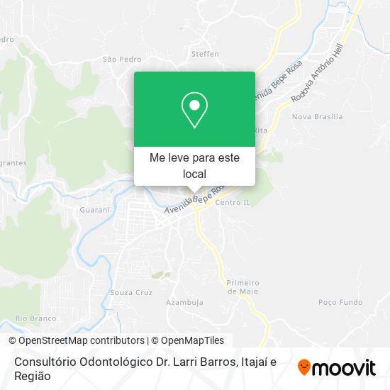 Consultório Odontológico Dr. Larri Barros mapa