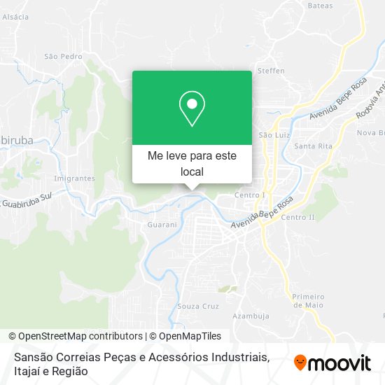 Sansão Correias Peças e Acessórios Industriais mapa