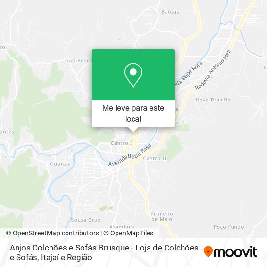 Anjos Colchões e Sofás Brusque - Loja de Colchões e Sofás mapa