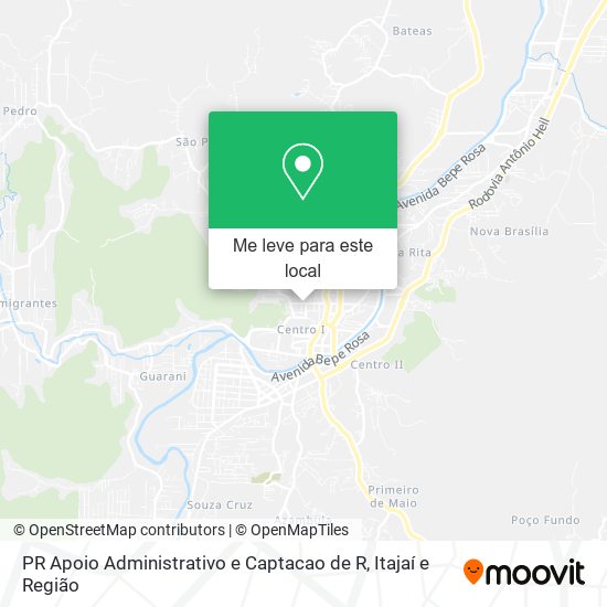 PR Apoio Administrativo e Captacao de R mapa