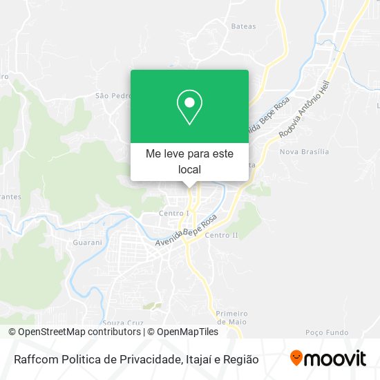 Raffcom Politica de Privacidade mapa