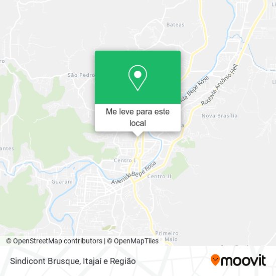 Sindicont Brusque mapa