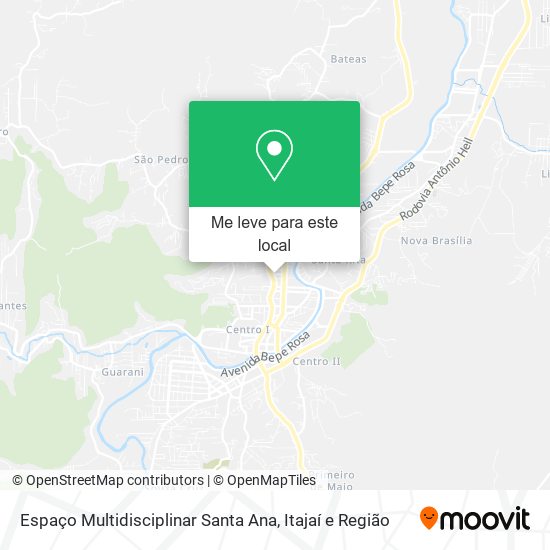Espaço Multidisciplinar Santa Ana mapa