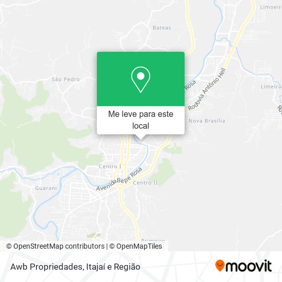 Awb Propriedades mapa