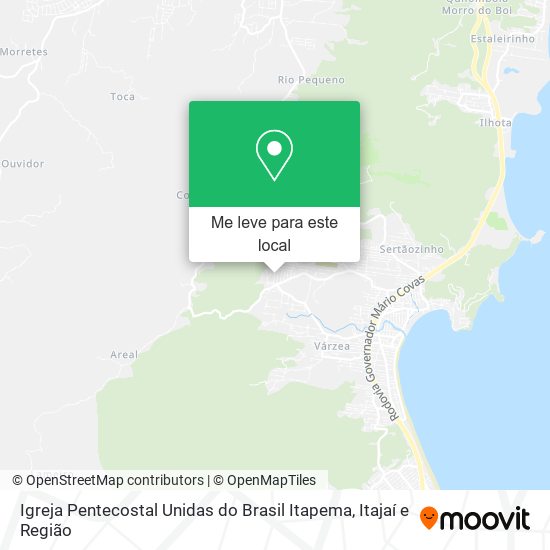 Igreja Pentecostal Unidas do Brasil Itapema mapa