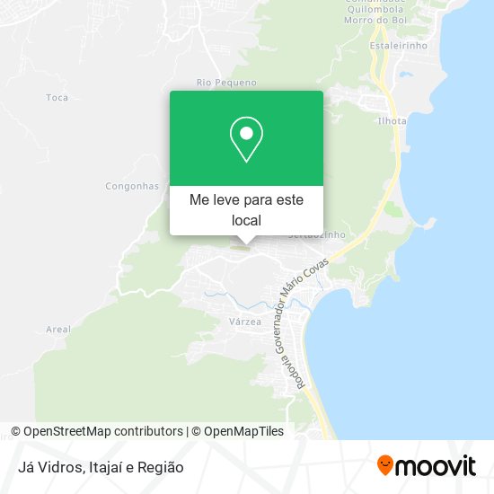 Já Vidros mapa