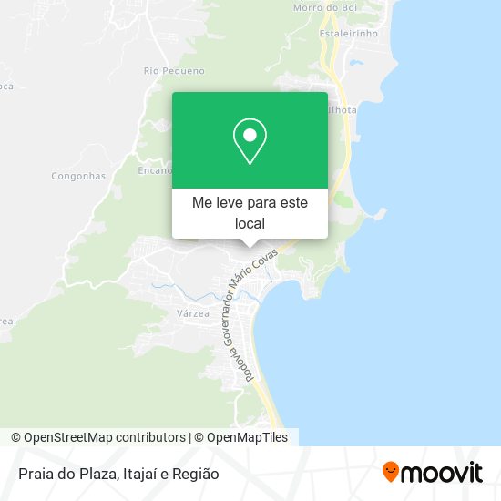 Praia do Plaza mapa
