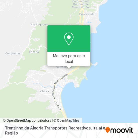 Trenzinho da Alegria Transportes Recreativos mapa