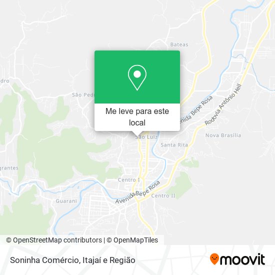 Soninha Comércio mapa