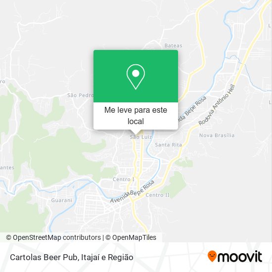 Cartolas Beer Pub mapa
