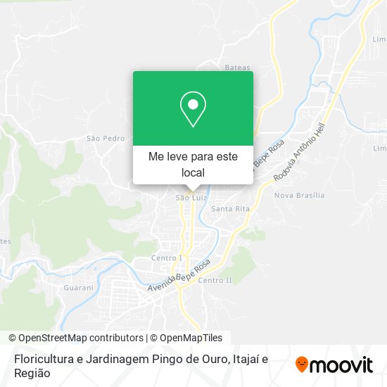 Floricultura e Jardinagem Pingo de Ouro mapa