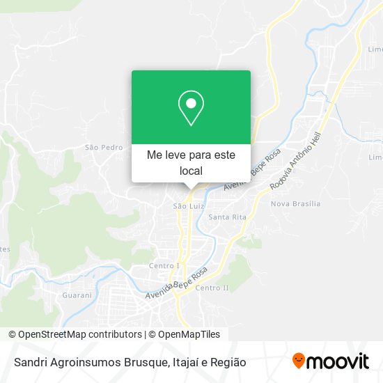Sandri Agroinsumos Brusque mapa
