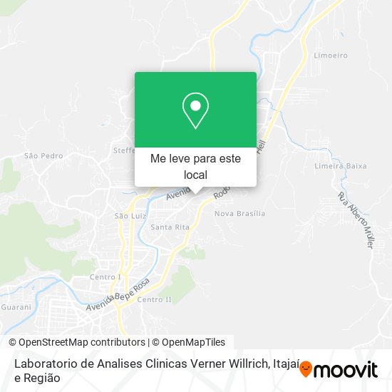Laboratorio de Analises Clinicas Verner Willrich mapa