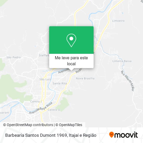 Barbearia Santos Dumont 1969 mapa