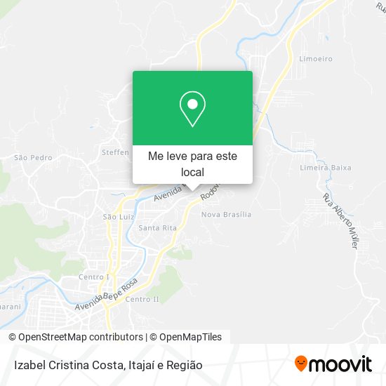 Izabel Cristina Costa mapa