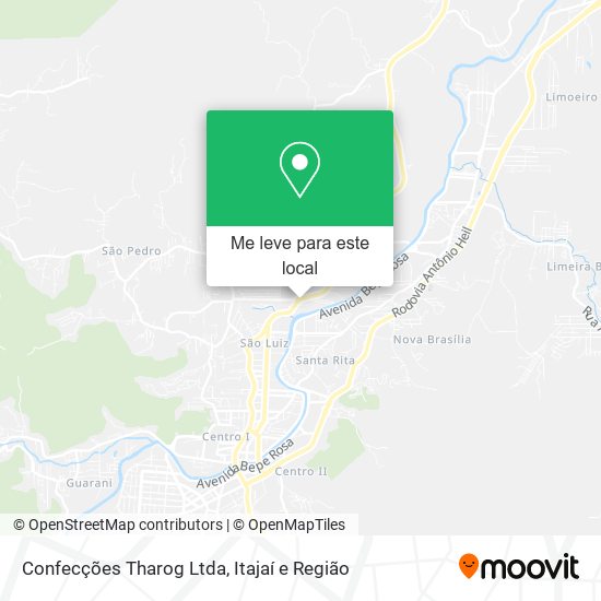 Confecções Tharog Ltda mapa
