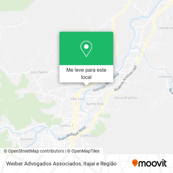 Weiber Advogados Associados mapa