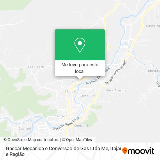 Gascar Mecânica e Conversao de Gas Ltda Me mapa