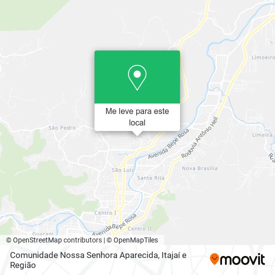Comunidade Nossa Senhora Aparecida mapa