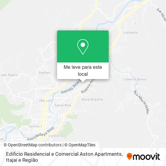 Edificio Residencial e Comercial Aston Apartments mapa