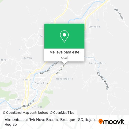 Alimentasesi Rvb Nova Brasilia Brusque - SC mapa