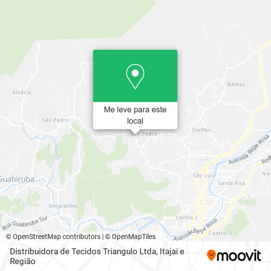 Distribuidora de Tecidos Triangulo Ltda mapa