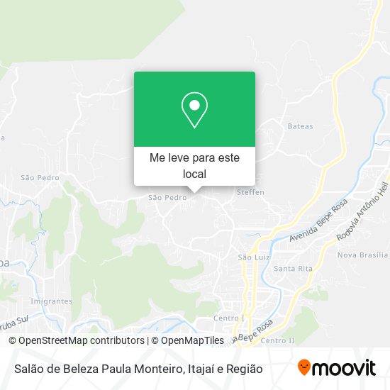 Salão de Beleza Paula Monteiro mapa