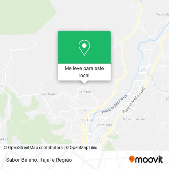 Sabor Baiano mapa