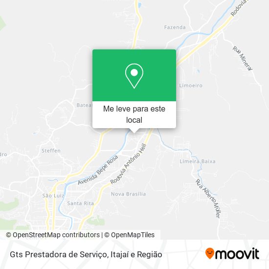 Gts Prestadora de Serviço mapa