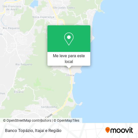 Banco Topázio mapa