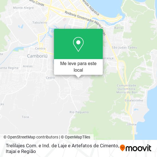 Trelilajes Com. e Ind. de Laje e Artefatos de Cimento mapa