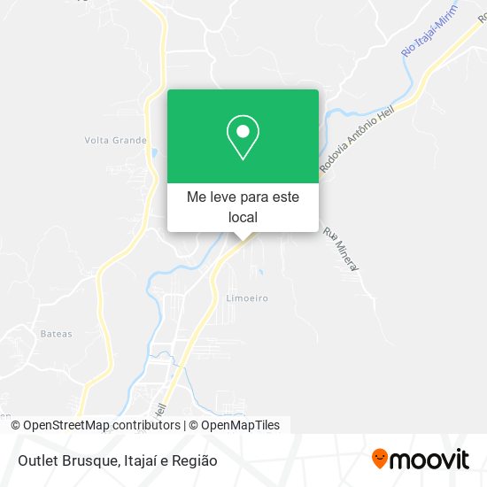 Outlet Brusque mapa