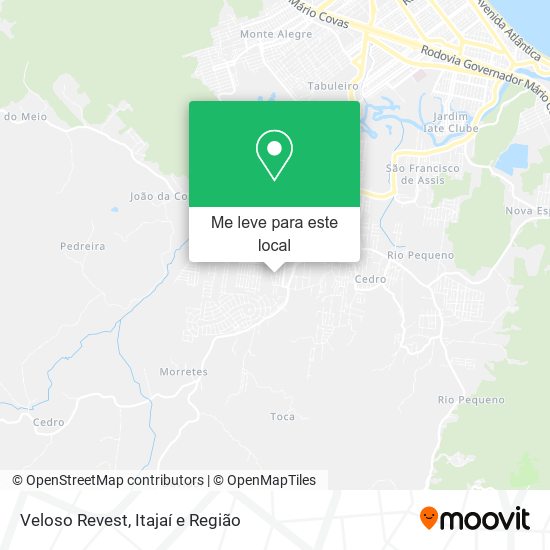Veloso Revest mapa