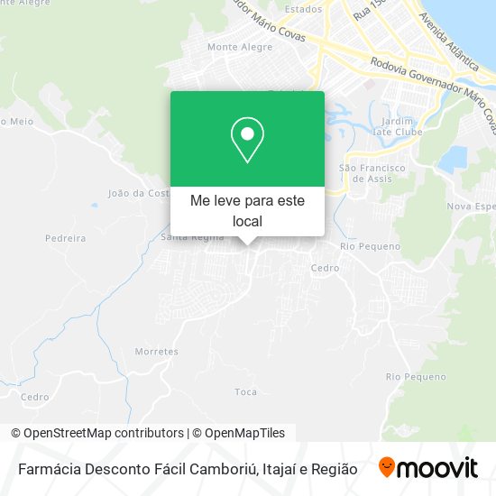 Farmácia Desconto Fácil Camboriú mapa