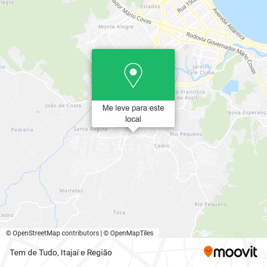 Tem de Tudo mapa