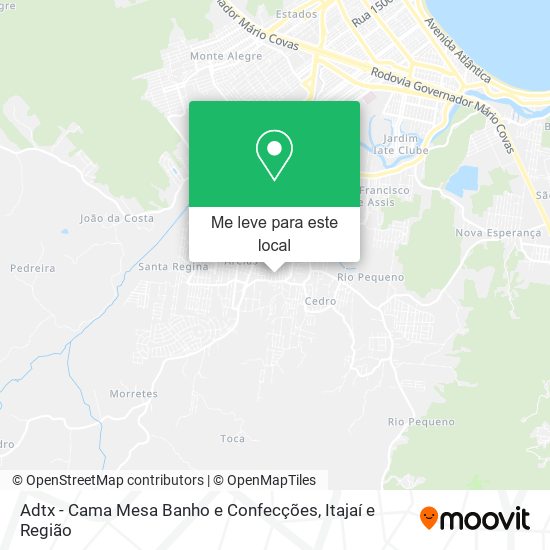 Adtx - Cama Mesa Banho e Confecções mapa