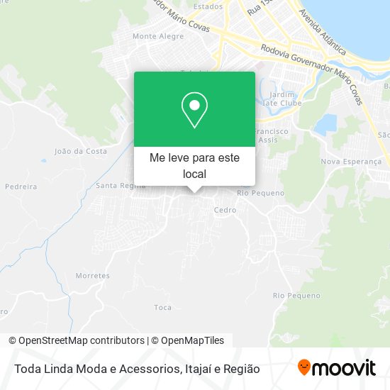 Toda Linda Moda e Acessorios mapa