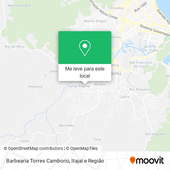 Barbearia Torres Camboriú mapa