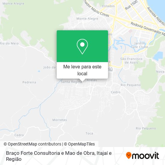 Braço Forte Consultoria e Mao de Obra mapa