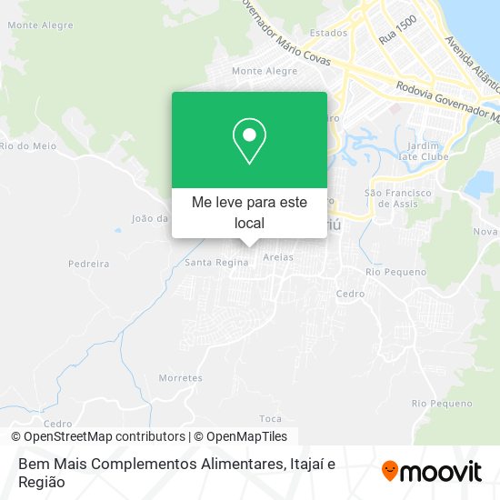 Bem Mais Complementos Alimentares mapa