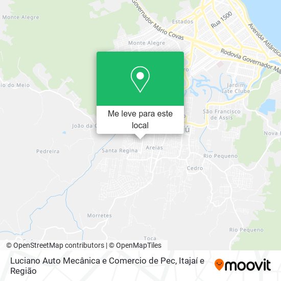 Luciano Auto Mecânica e Comercio de Pec mapa