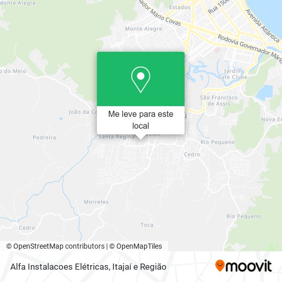 Alfa Instalacoes Elétricas mapa