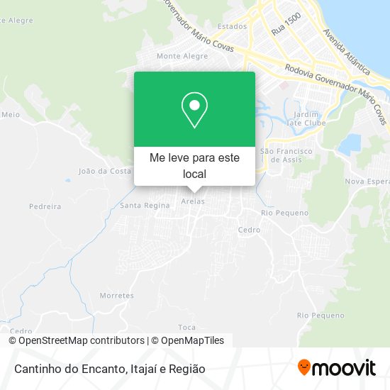 Cantinho do Encanto mapa