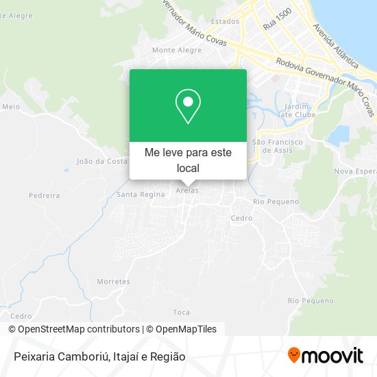 Peixaria Camboriú mapa