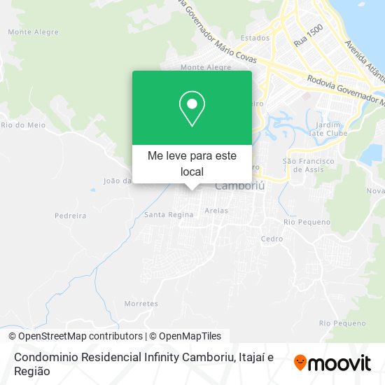 Condominio Residencial Infinity Camboriu mapa