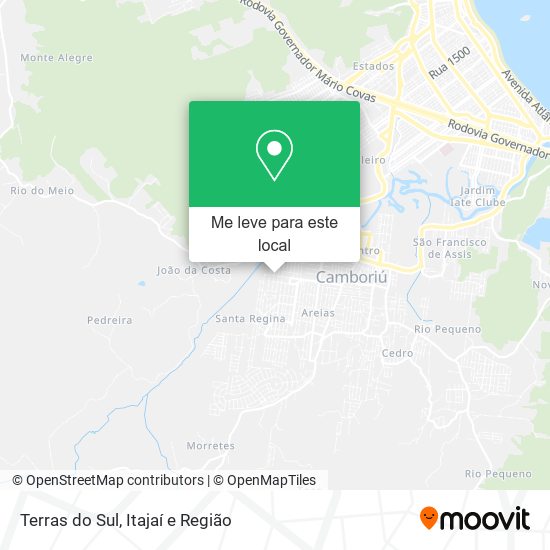 Terras do Sul mapa