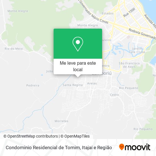 Condominio Residencial de Tomim mapa